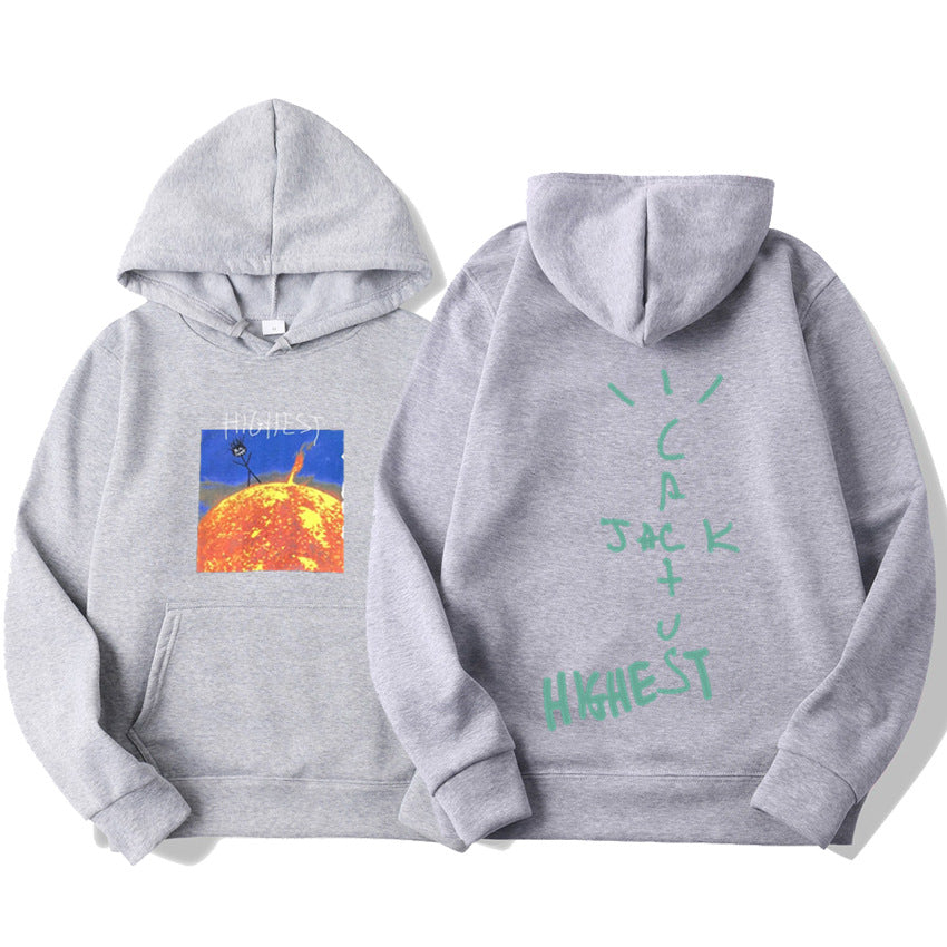 Travis scott grey hoodie hot sale